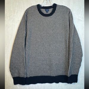 j crew houndstooth sweater size xl